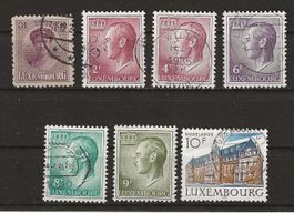 Luxemburg Briefmarken Sammlung, 7 Stk.