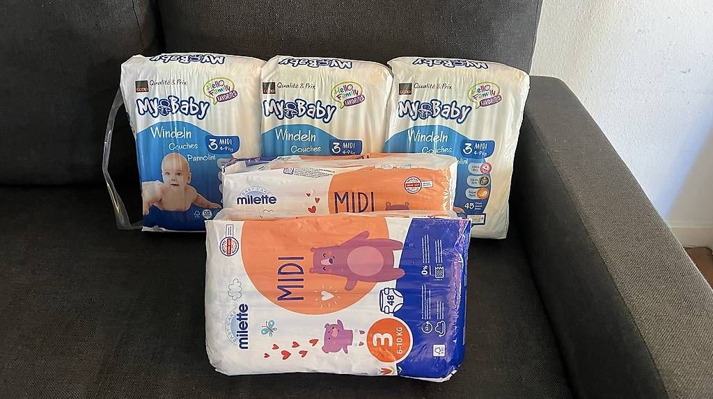 Secchi per pannolini & Pannolini: Couches N 3 – Nuovo e nell'imballaggio originale da Meyrin venduto da MarLove 1