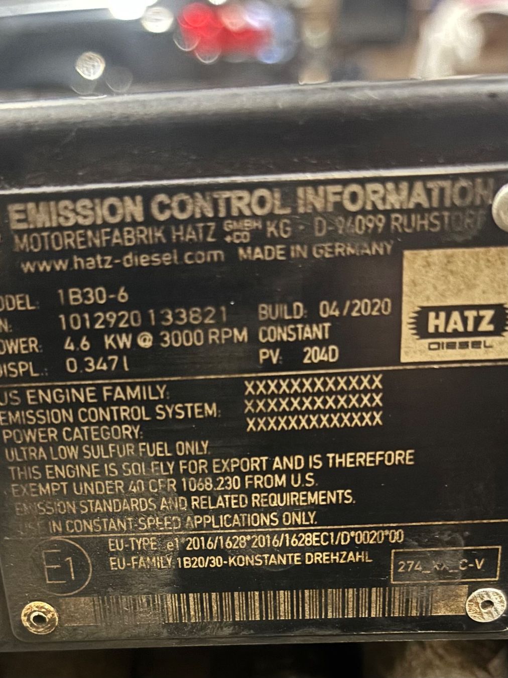 Generatori di corrente: Notstromagregat Hatz Diesel – Usato da Grono venduto da Alpina6537 6