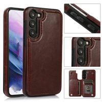 Schutzhülle Etui Leder Cover für Samsung Galaxy S23 Plus