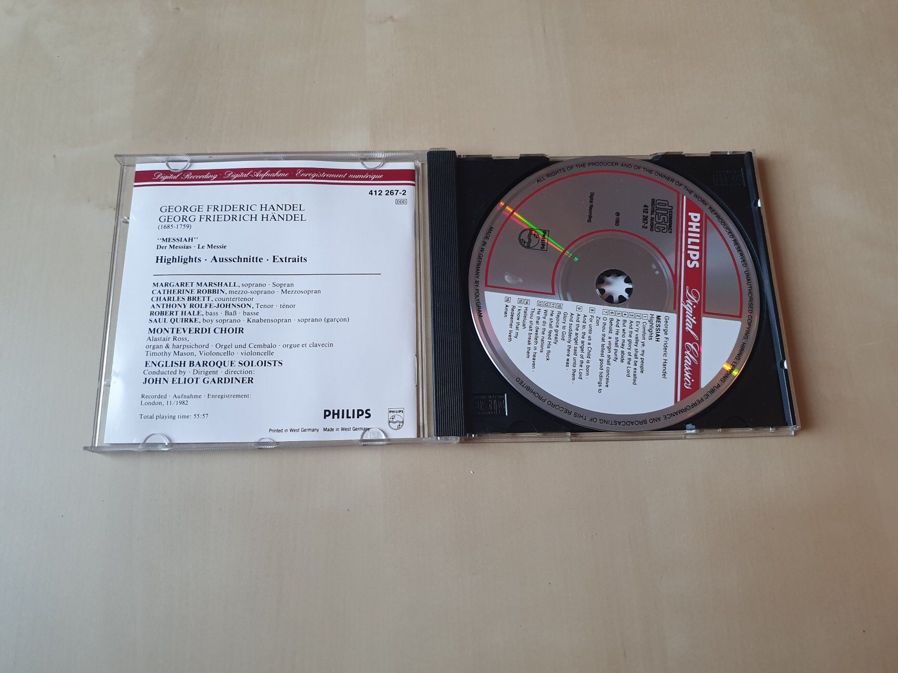 CD: Händel Messiah – Usato da Stansstad venduto da collectorsshop 2