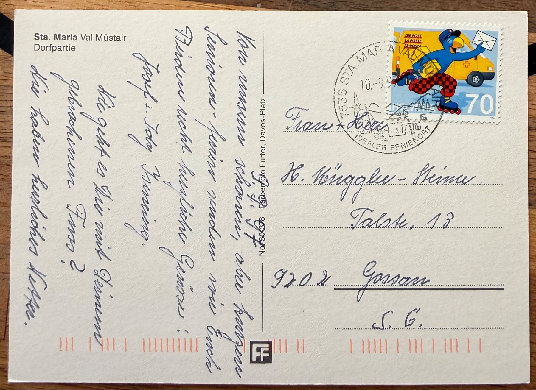 Cartoline postali: Sta. Maria - Val Müster - Dorfpartie – Usato da Lutry venduto da Ediego 1