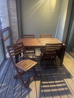 Applarö Tisch + 4 Stühle Ikea