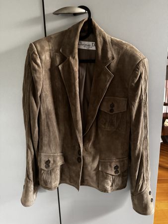 Veste daim beige Christian Dior 