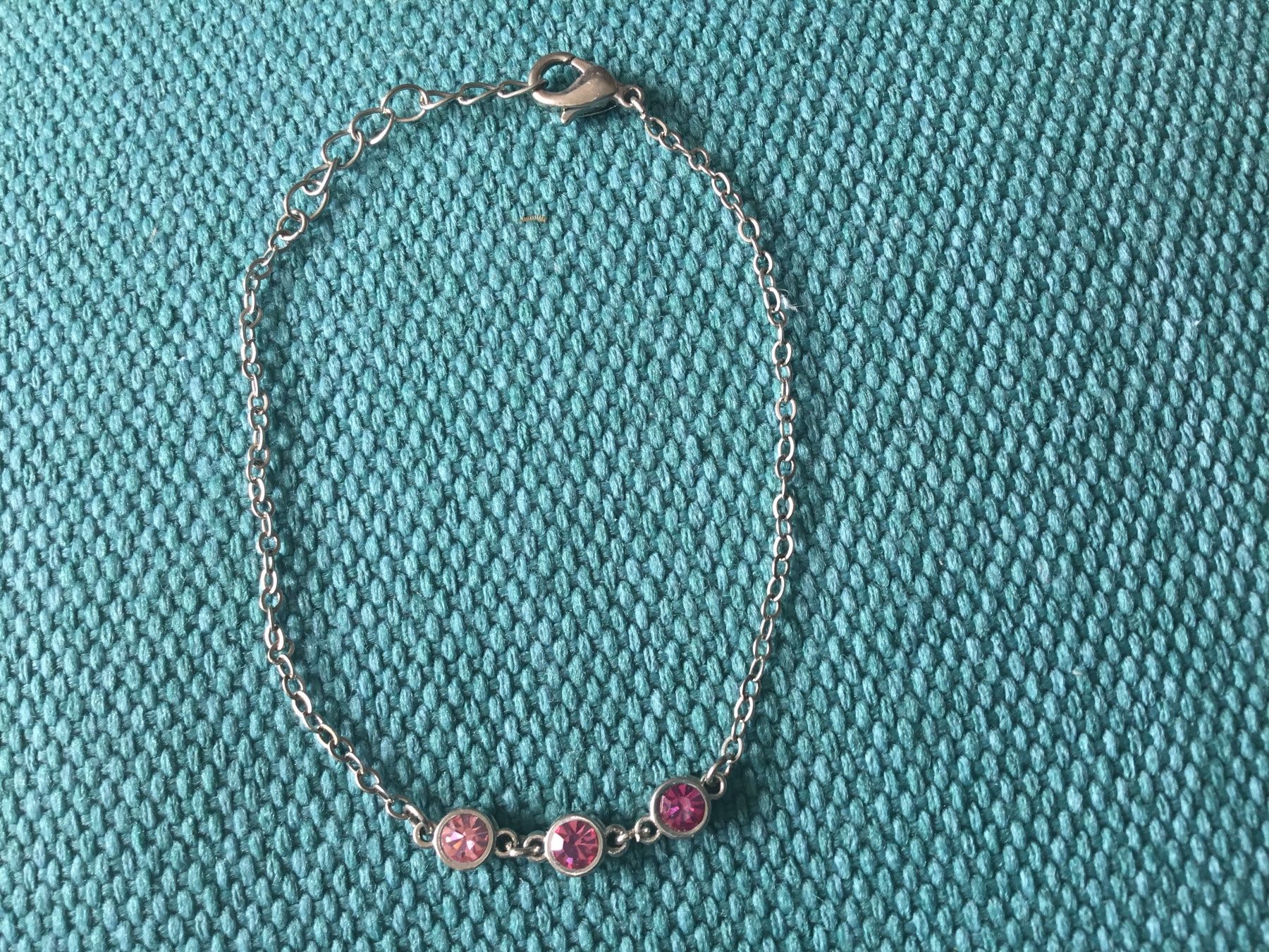 Armbänder & -reifen: Bracelet fin avec cristaux rosés – Neu (gemäss Beschreibung) aus Le Landeron von nic_8hd5