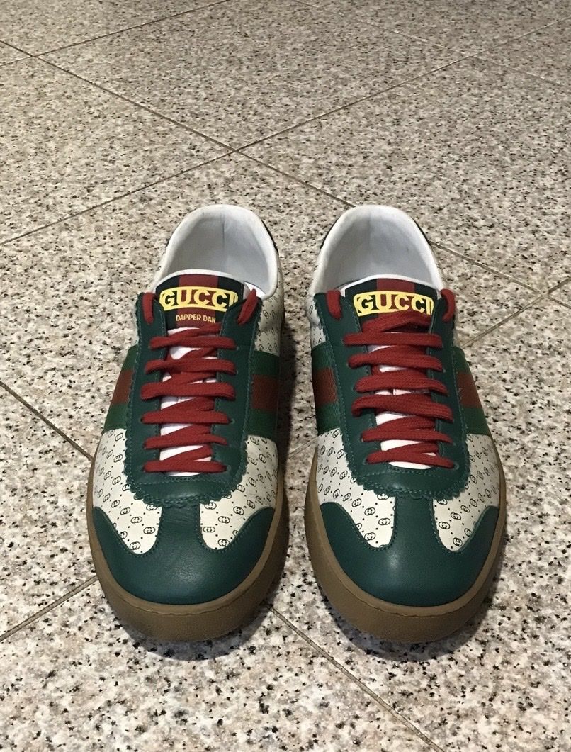 Gucci Scarpe da uomo: Gucci Sneaker Dapper Dan GG Leder Neuwertig Grösse 8 – Nuovo (secondo la descrizione) da Zürich venduto da PacoSells 2