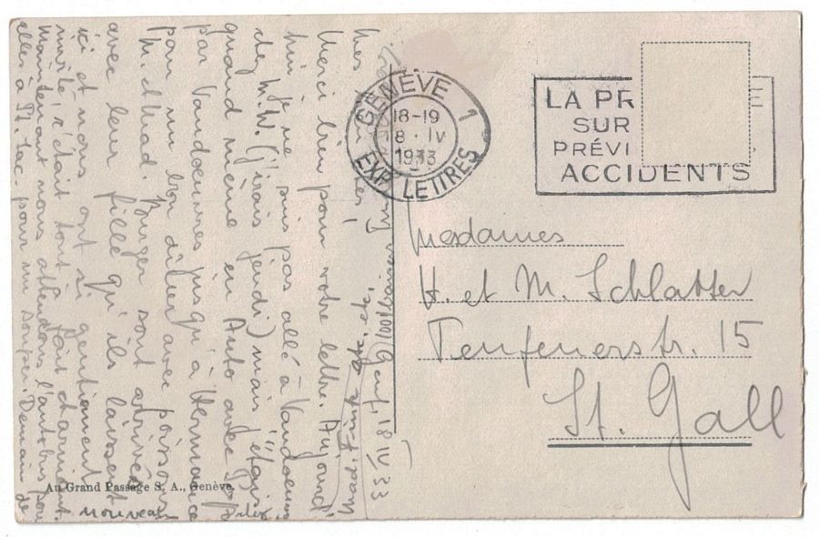 Cartoline postali: Genève, Pont Butin vers 1930 – Usato da Frauenfeld venduto da POML 1