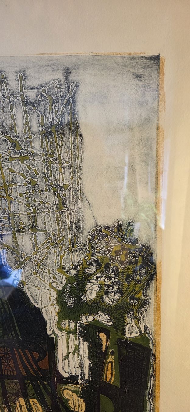 Dipinti: Bruce Onobrakpeya Builders at Work (1972)  Deep Etching – Usato da Rehetobel venduto da hobirot01 7