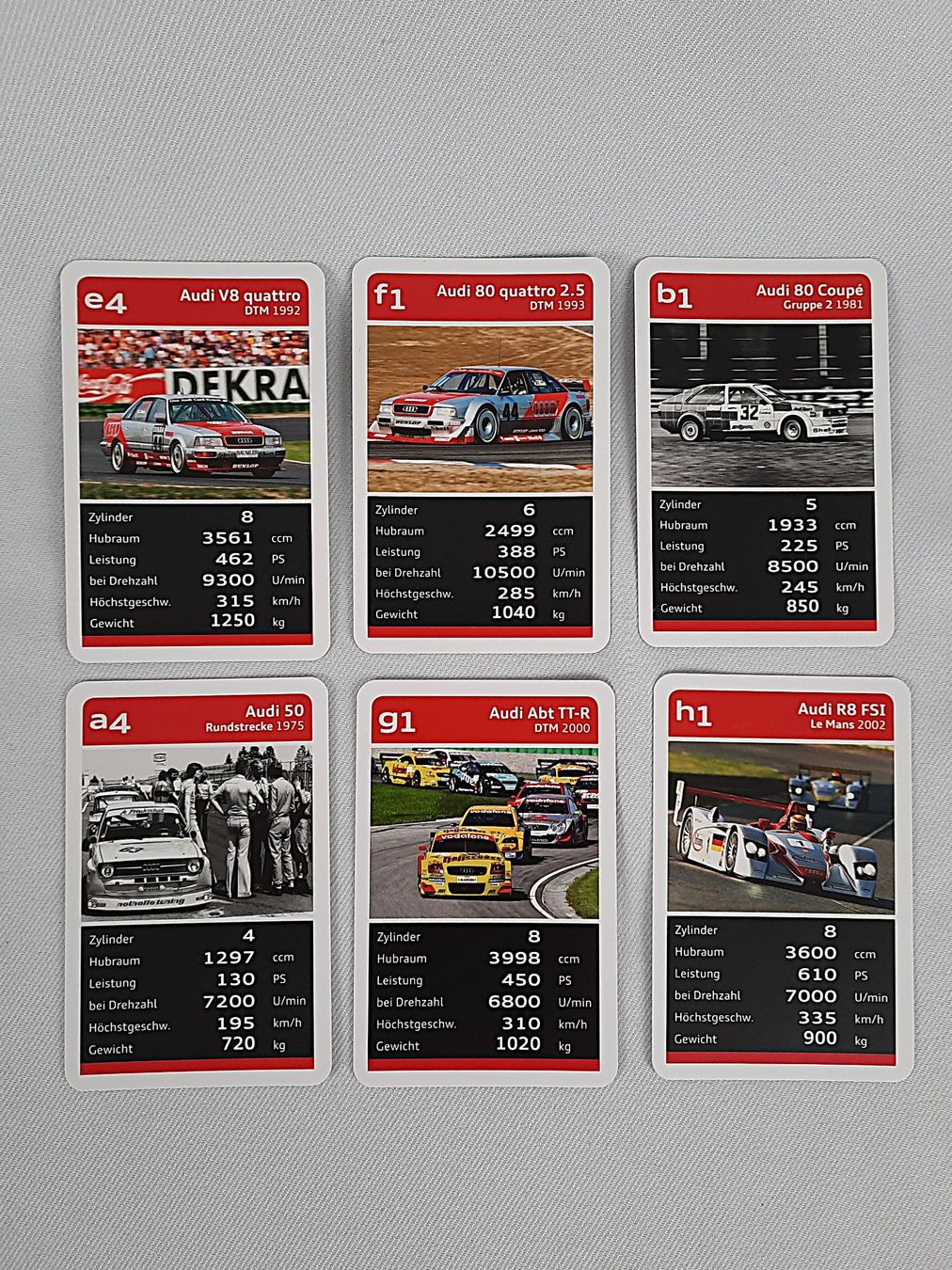 Spiele: AUDI-Motorsport Quartett – Gebraucht aus Beinwil am See von Restwert_Beinwil 3