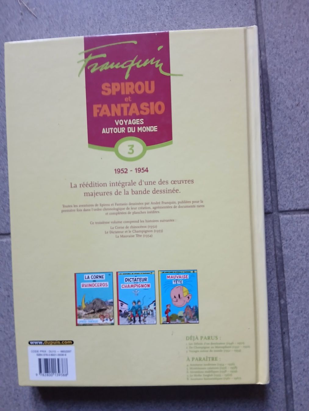 Fumetti: SPIROU ET FANTASIO TTBE EO TOME 3 INTÉGRALE – Usato da Puidoux venduto da Efango 1