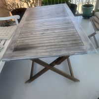 Gartentisch Holz 120x70cm