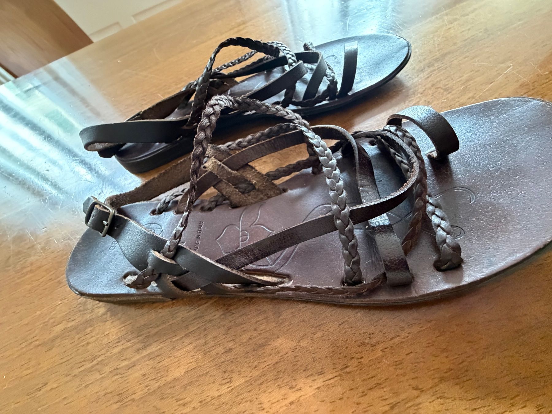 Scarpe da donna: NEUE Bata Leder Zehen-Sandalen – Nuovo e nell'imballaggio originale da St.Gallen venduto da Boergie 3