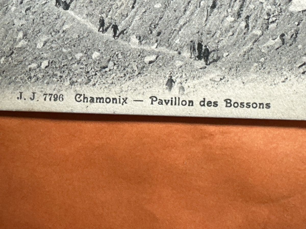 Cartoline postali: Alte Ansichtskarte Chamonix Pavillon des Bossons  – Usato da Zürich venduto da Chaeffeler 1
