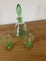 Glaskaraffe mit 2 Gläsern