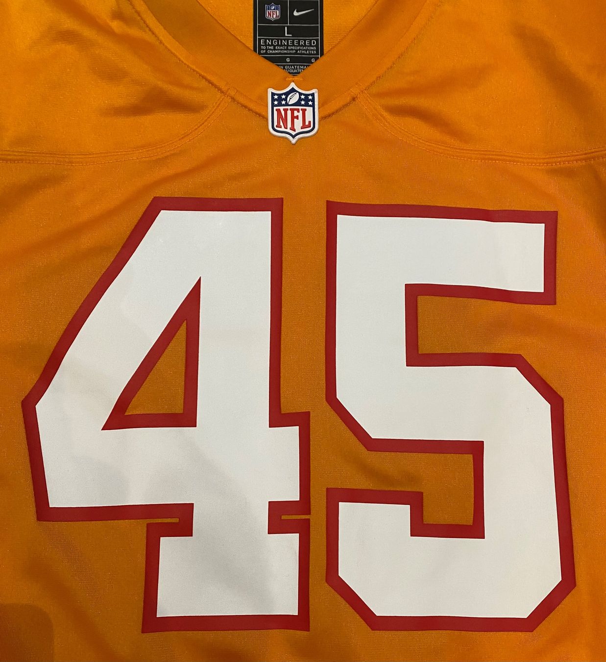 Nike Canottiere & Pantaloni: NFL Tampa Bay Buccaneers Orange Throwback Game Jersey – Usato da Olten venduto da rentier4463 2