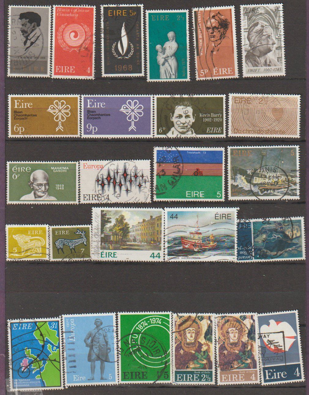 Alle Briefmarken: Eire lot divers thèmes – Gebraucht aus Crans-Montana von kira56