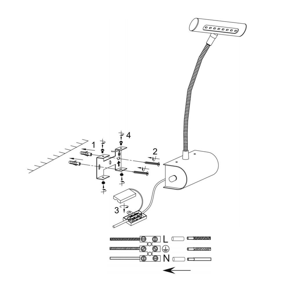 Lampade: LED Wandleuchte, Dimmer, 35 cm x 18 cm – Nuovo (secondo la descrizione) da Kreuzlingen venduto da Smart-Light 2
