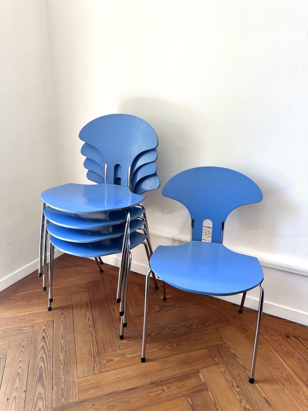 Stühle: Ensemble de 5 chaises vintage teck, Randers, Danois – Gebraucht aus Lausanne von jul_v9ht 1