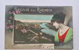 AK Grüsse aus Rheineck Rhein Nostalgie Kitsch SG