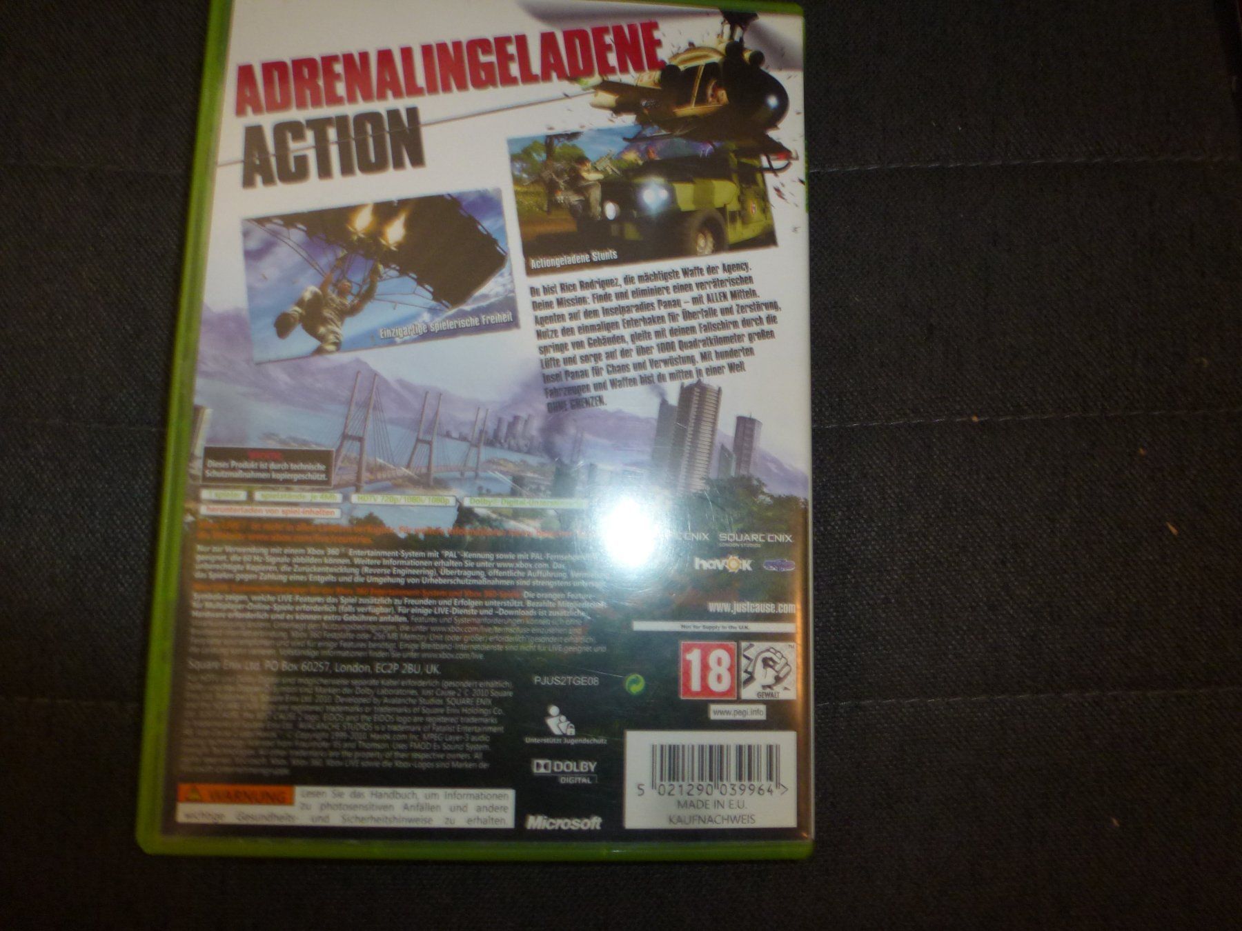 Tutti i DVDs: Just Cause 2 XBOX 360 – Usato da Olten venduto da Disc-Ausverkauf 2