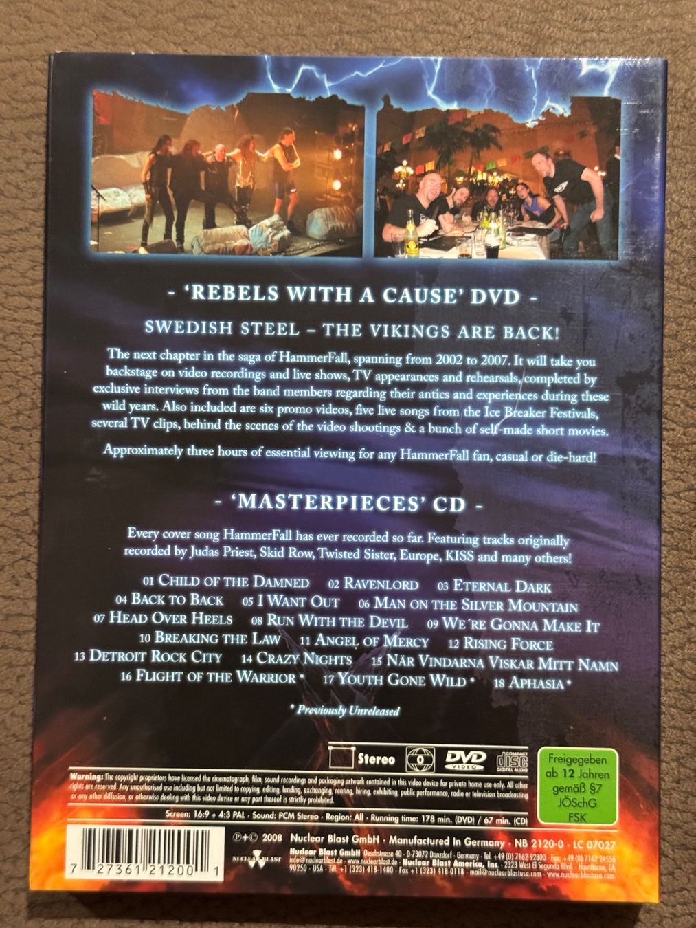 Tutti i DVDs: Hammerfall - Rebels with a cause – Usato da Dietikon venduto da MuNathy 2