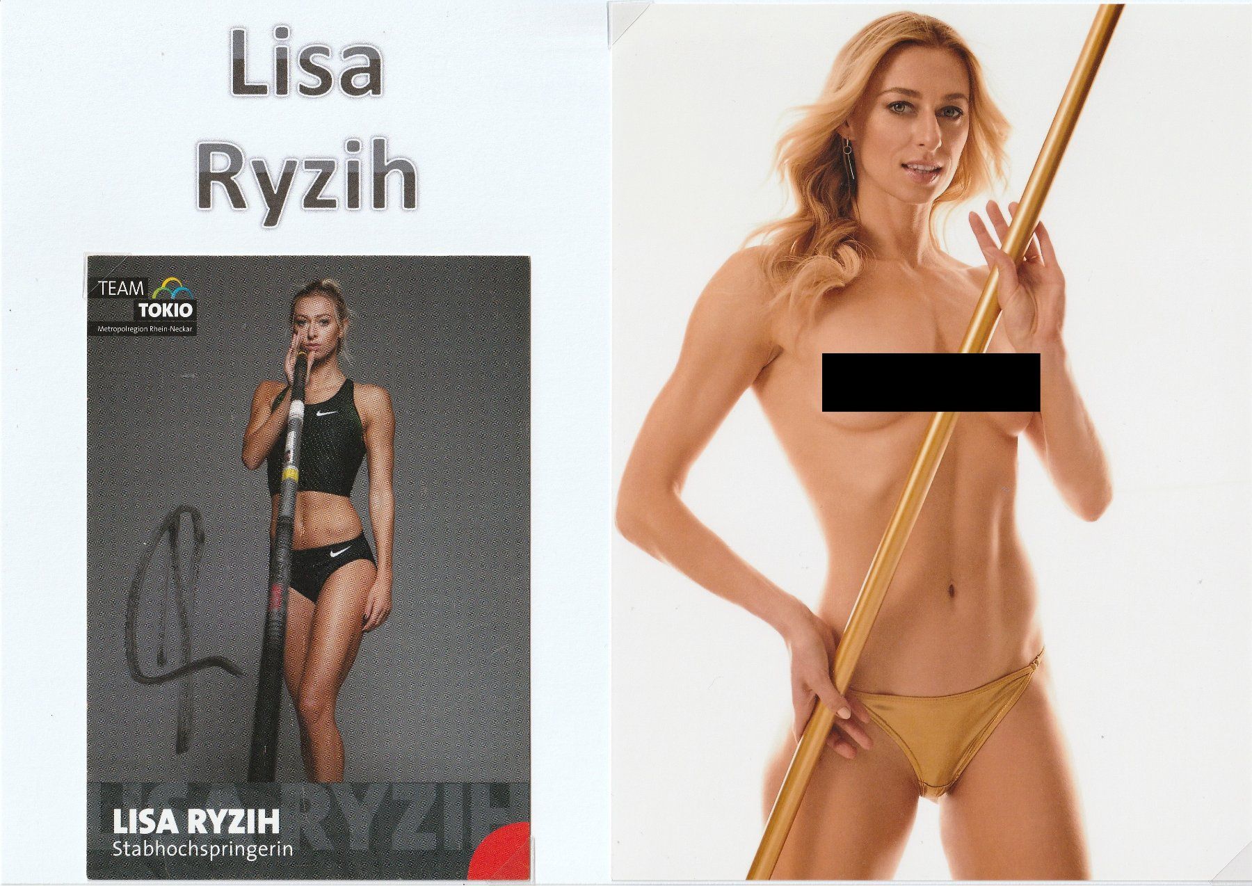 Autographes: Lisa Ryzih / Originalautogramm – D'occasion à Schwyz par racingautographs