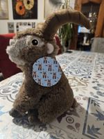 Adorable peluche Chèvre des Montagnes - État neuf (26 cm.)
