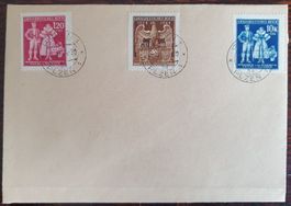 Deutsches Reich Mi 133-135 mit ET-Stempel