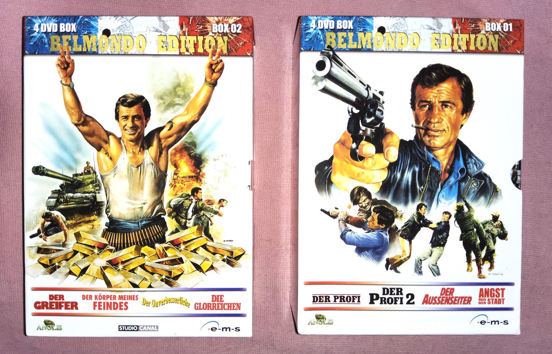 Tutti i DVDs: 2 BELMONDO Edition Sets - 2 x 4 DVDs - deutsch – Usato da Thalwil venduto da freespirit-kev