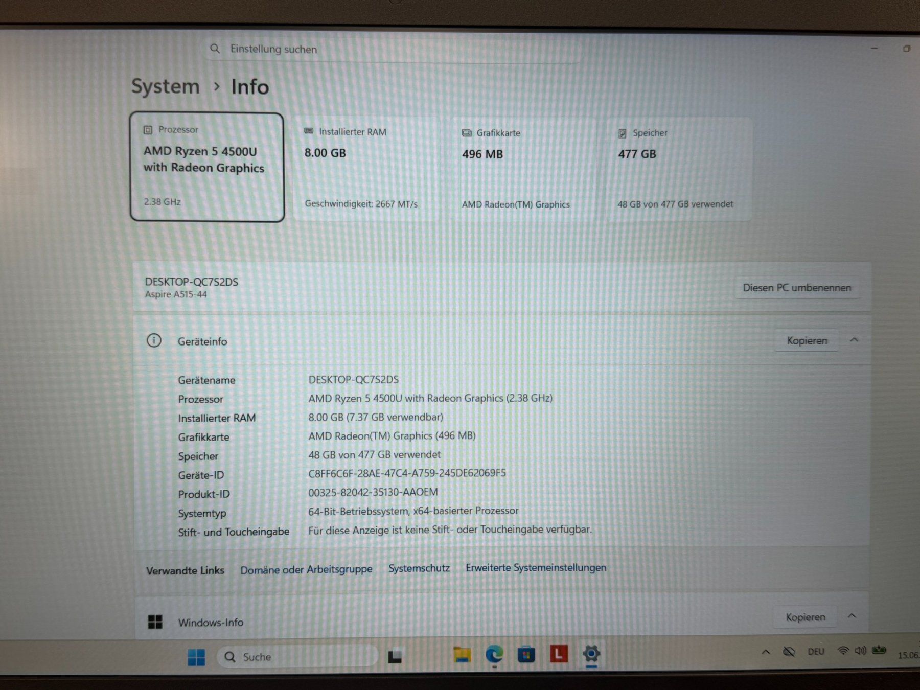 Aspire Notebook: Acer Aspire 5 – Usato da Spiez venduto da eag01 6