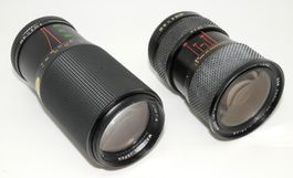 2 Stk Yashica Objektive als defekt für Bastler 80-200/28-80