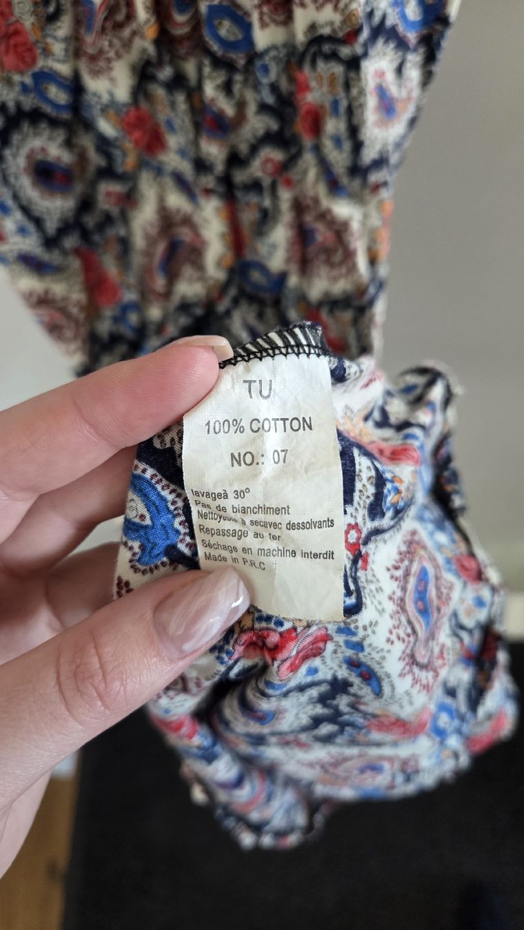 Vestiti: Sommerkleid lang, 100% Baumwolle Gr. S/M – Usato da Courgevaux venduto da mel_v6qd 3