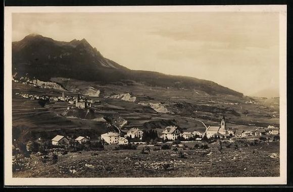 Cartoline postali: Conters im Oberhalbstein, Panorama mit R – Usato da Berlin venduto da bartko-reher