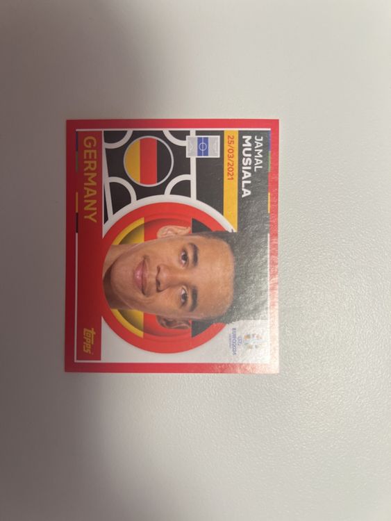 Topps EM 2024 Sticker Jamal Musiala GER 11 (Neu (gemäss Beschreibung ...
