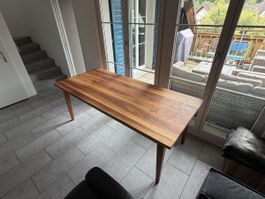 Esstisch Nussbaum Tisch Biedermeier Stil Beizentisch  
