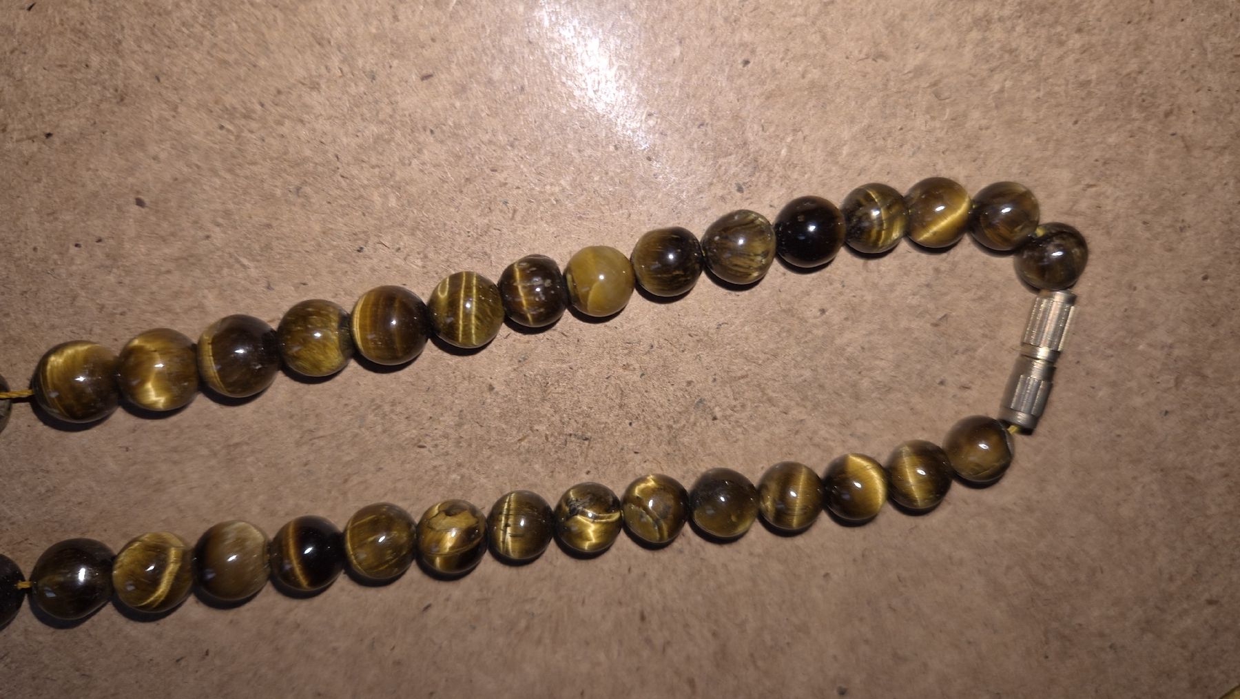 Catenine: Kette Schmuck Tigerauge Edelstein  – Usato da Kölliken venduto da MissesBossTop1 2