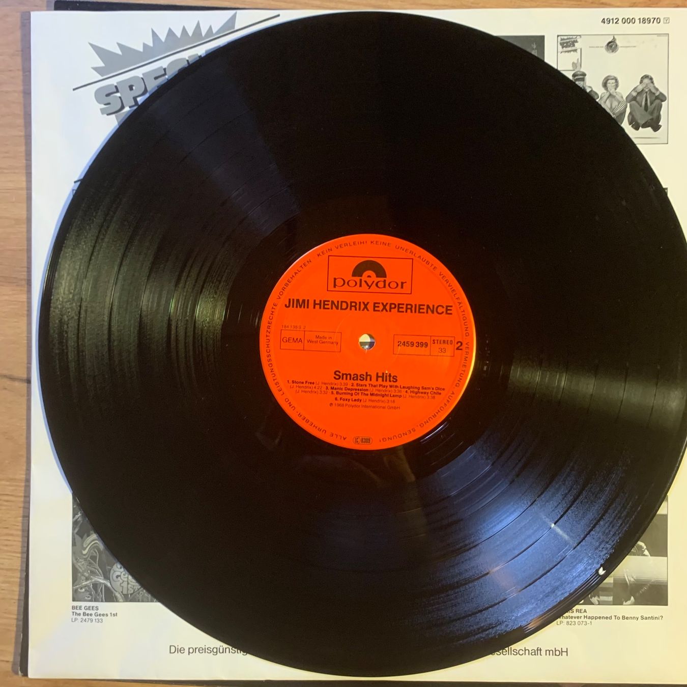 Dischi in vinile: JIMI HENDRIX EXPERIENCE - SMASH HITS...COMPIL GER...VG/VG+ – Usato da Gals venduto da Diskopat 2
