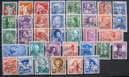 PJ 1932 - 1940, 9 Sätze gestempelt