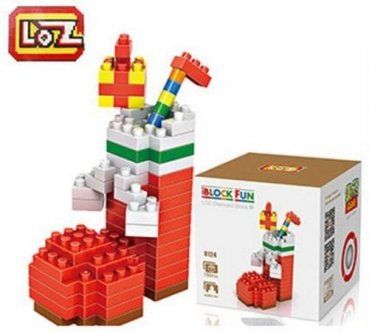 Nanoblock Kit di costruzioni: 9124 Loz - Weihnachtsstiefel – Nuovo e nell'imballaggio originale da Hochdorf venduto da ruest-online