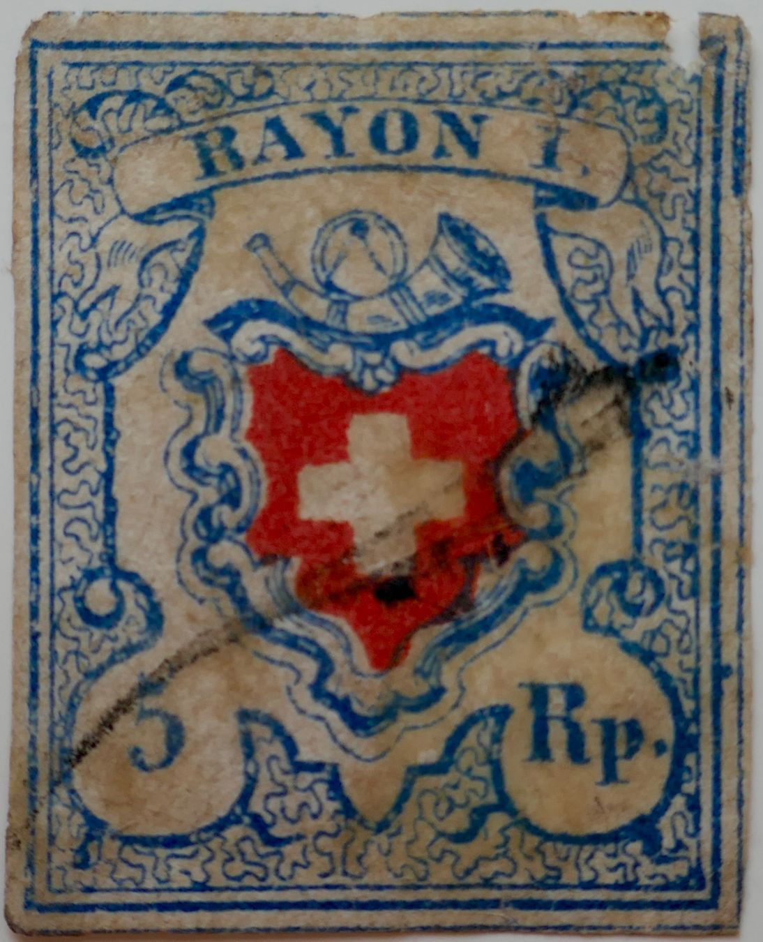 Tutti i francobolli: 1851 Rayon II SBK Nr. 17II  Befund Eichele. – Usato da Möhlin venduto da PHILABARTIS 1