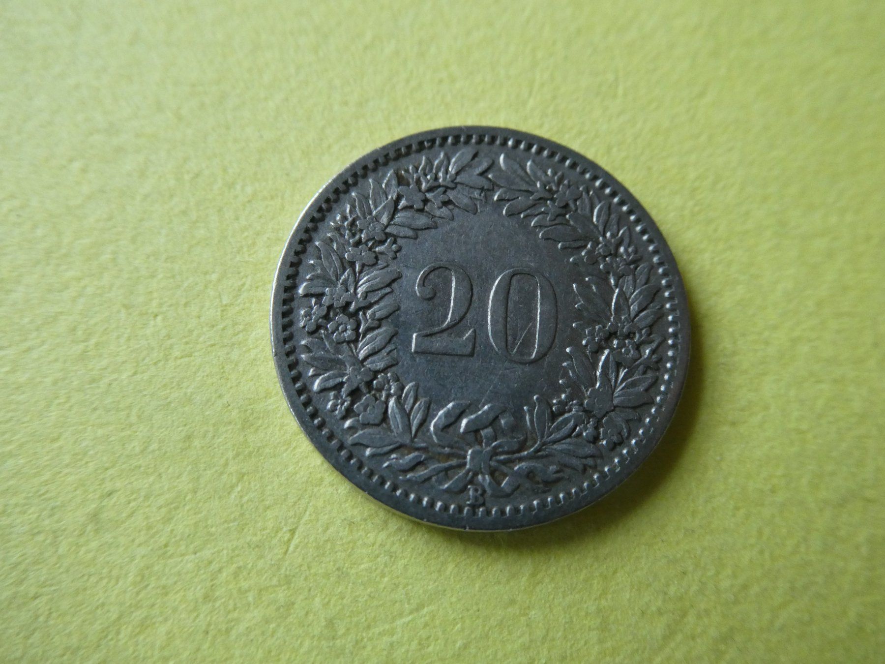 Toutes les monnaies: Schweiz 1898, 20 Rappen – D'occasion à Hinterforst par Rohusri 1