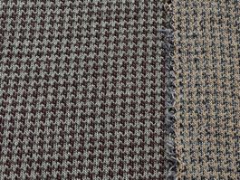 Anzug Wollstoff Jersey 1.5x2.0m Pied de poule grig. marrone