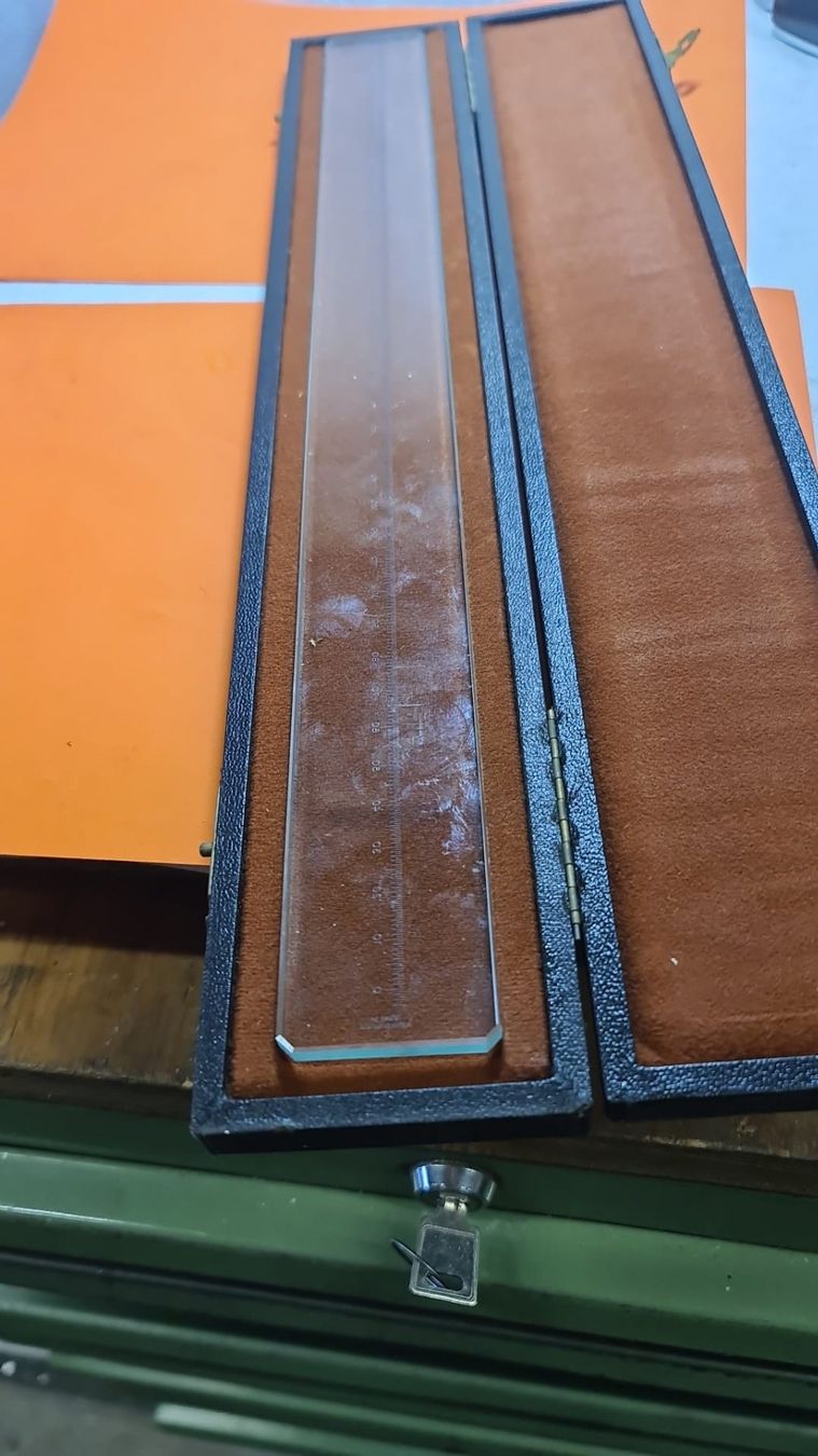 Sonstiges Schreiben & Zeichnen: Antikes Lineal aus Glas – Gebraucht aus Egerkingen von ogi3131 1