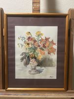 Schönes Aquarell mit Rahmen signiert