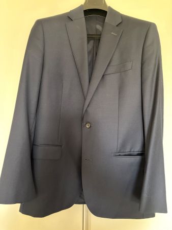 Ralph Lauren Navy Wool Jacket - Size 39R - Preppy Elegance