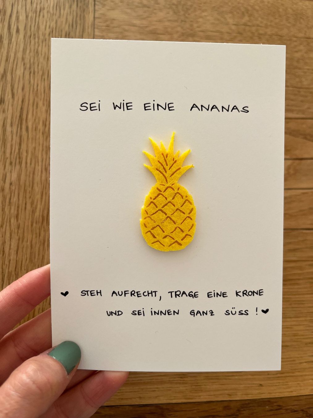 Cartoline: Gratis Versand - Grusskarte Ananas A6 – Nuovo e nell'imballaggio originale da Luzern venduto da Crea.Elsa