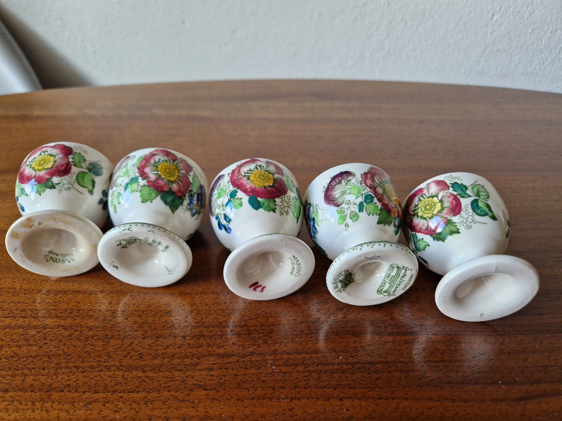 Altre Stoviglie: 5 Eierbecher / Egg Cups Mason's Paynsley – Usato da Bern venduto da Antikbatik 4