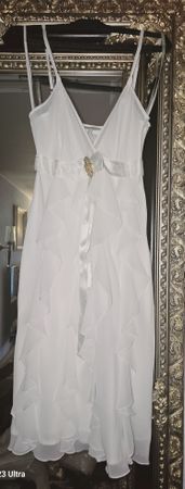 Elegantes Brautkleid, Sommerkleid, Partykleid , weiss, Gr. S