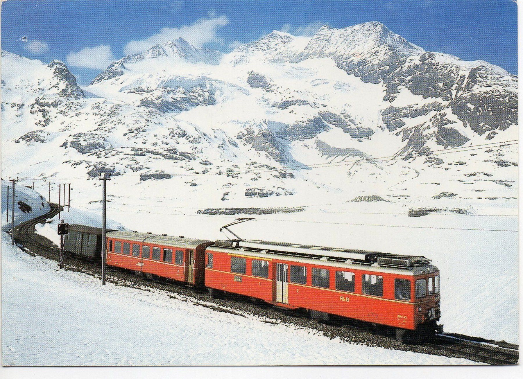 Cartoline postali: BERNINABAHN (RhB) – Usato da Jona venduto da philajona
