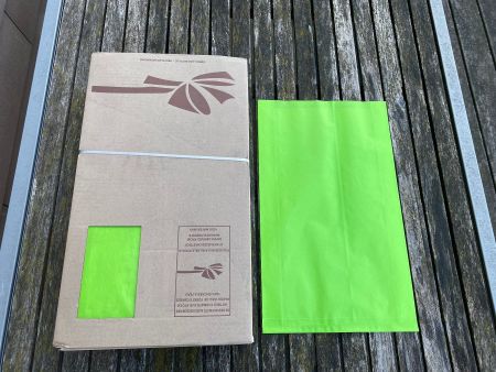 Geschenkbeutel Grün 27+7x45 cm - 250 Stück